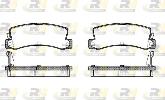 Roadhouse 2214.04 - Kit de plaquettes de frein, frein à disque cwaw.fr