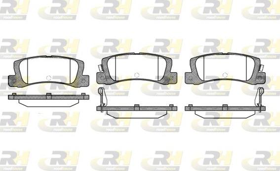 Roadhouse 2214.02 - Kit de plaquettes de frein, frein à disque cwaw.fr