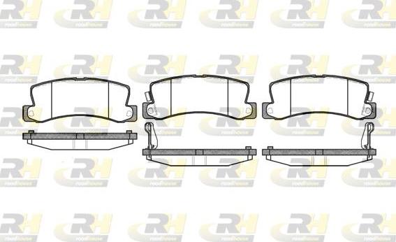 Roadhouse 2214.22 - Kit de plaquettes de frein, frein à disque cwaw.fr