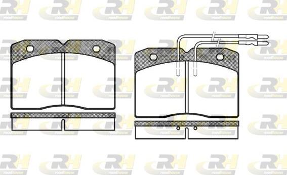 Roadhouse 2211.04 - Kit de plaquettes de frein, frein à disque cwaw.fr