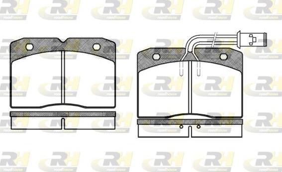 Roadhouse 2211.12 - Kit de plaquettes de frein, frein à disque cwaw.fr