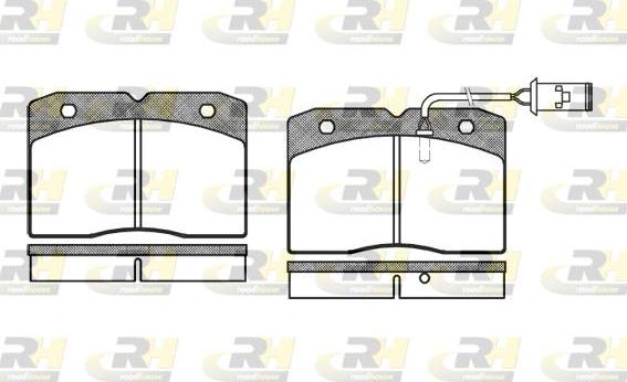 Roadhouse 2211.22 - Kit de plaquettes de frein, frein à disque cwaw.fr