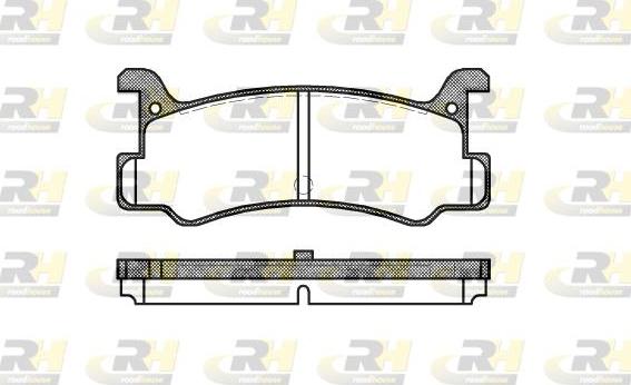 Roadhouse 2213.00 - Kit de plaquettes de frein, frein à disque cwaw.fr