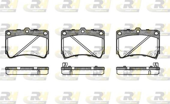 Roadhouse 2212.42 - Kit de plaquettes de frein, frein à disque cwaw.fr