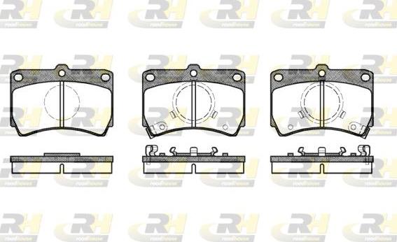 Roadhouse 2212.02 - Kit de plaquettes de frein, frein à disque cwaw.fr