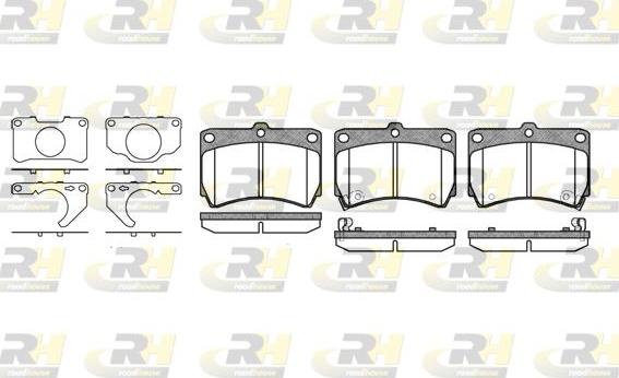 Roadhouse 2212.32 - Kit de plaquettes de frein, frein à disque cwaw.fr