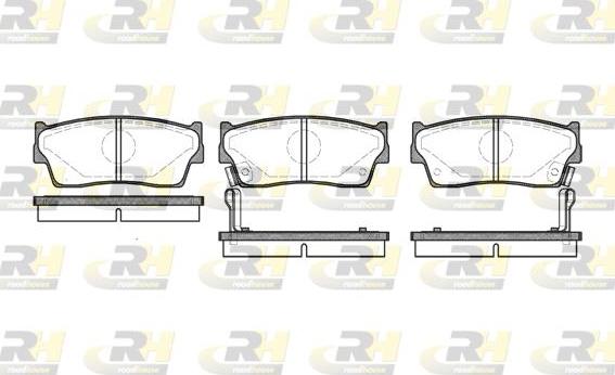 Roadhouse 2289.02 - Kit de plaquettes de frein, frein à disque cwaw.fr