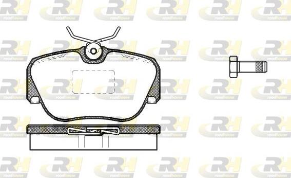 Roadhouse 2284.00 - Kit de plaquettes de frein, frein à disque cwaw.fr