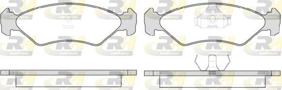 Roadhouse 2285.15 - Kit de plaquettes de frein, frein à disque cwaw.fr