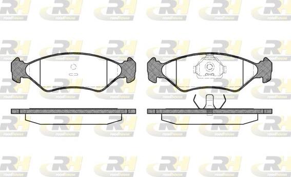 Roadhouse 2285.10 - Kit de plaquettes de frein, frein à disque cwaw.fr