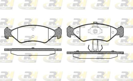 Roadhouse 2285.30 - Kit de plaquettes de frein, frein à disque cwaw.fr