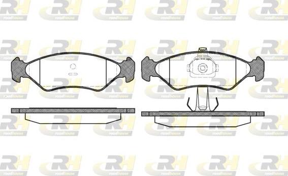 Roadhouse 2285.20 - Kit de plaquettes de frein, frein à disque cwaw.fr