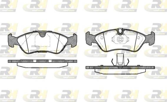 Roadhouse 2286.50 - Kit de plaquettes de frein, frein à disque cwaw.fr