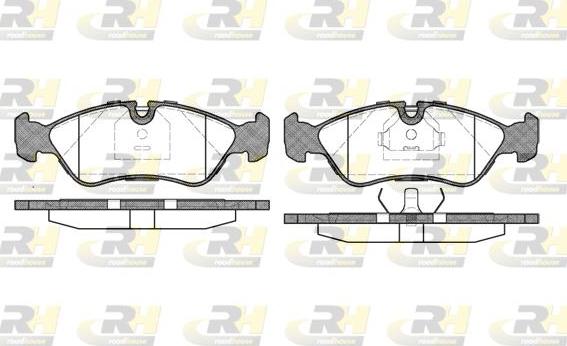 Roadhouse 2286.20 - Kit de plaquettes de frein, frein à disque cwaw.fr