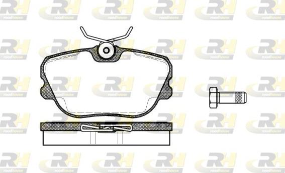 Roadhouse 2280.10 - Kit de plaquettes de frein, frein à disque cwaw.fr