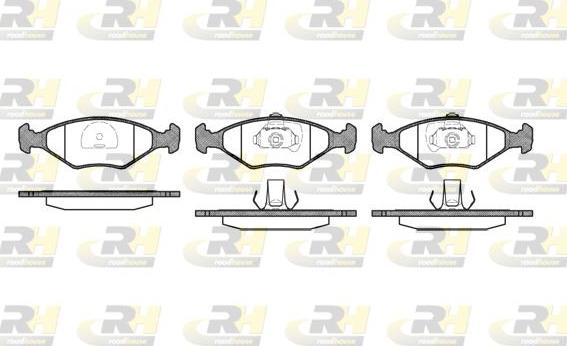 Roadhouse 2281.40 - Kit de plaquettes de frein, frein à disque cwaw.fr