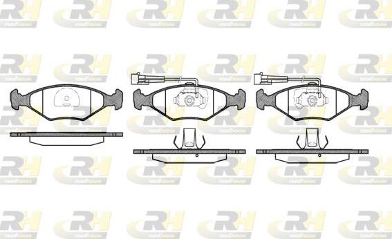 Roadhouse 2281.42 - Kit de plaquettes de frein, frein à disque cwaw.fr