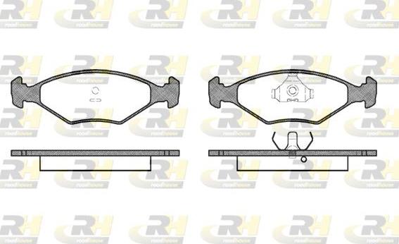 Roadhouse 2281.00 - Kit de plaquettes de frein, frein à disque cwaw.fr