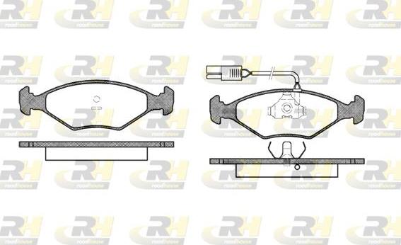 Roadhouse 2281.02 - Kit de plaquettes de frein, frein à disque cwaw.fr