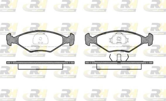 Roadhouse 2281.10 - Kit de plaquettes de frein, frein à disque cwaw.fr