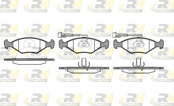 Roadhouse 2281.32 - Kit de plaquettes de frein, frein à disque cwaw.fr