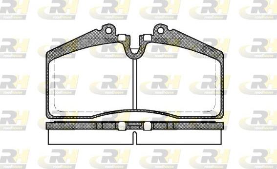 Roadhouse 2288.00 - Kit de plaquettes de frein, frein à disque cwaw.fr