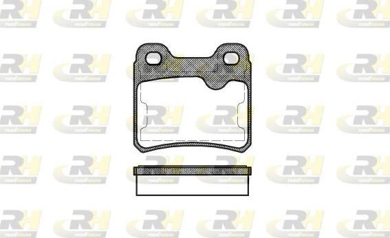 Roadhouse 2282.10 - Kit de plaquettes de frein, frein à disque cwaw.fr