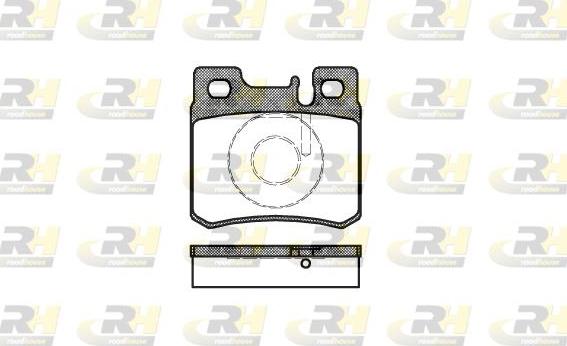 Roadhouse 2282.20 - Kit de plaquettes de frein, frein à disque cwaw.fr