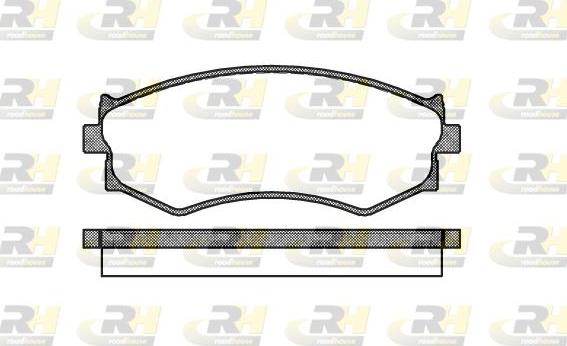 Roadhouse 2287.00 - Kit de plaquettes de frein, frein à disque cwaw.fr