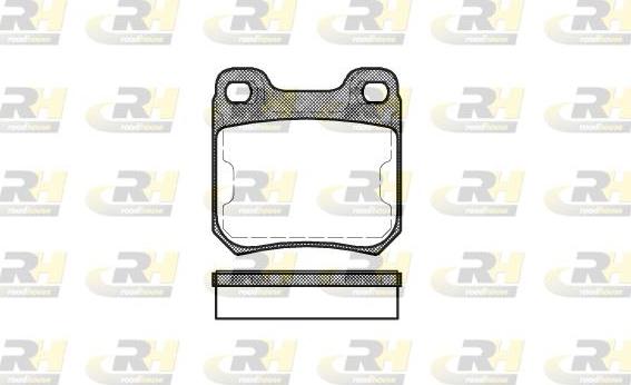 Roadhouse 2239.50 - Kit de plaquettes de frein, frein à disque cwaw.fr