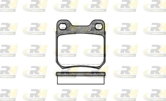 Roadhouse 2239.60 - Kit de plaquettes de frein, frein à disque cwaw.fr