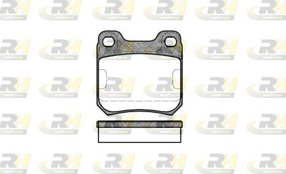 Roadhouse 2239.00 - Kit de plaquettes de frein, frein à disque cwaw.fr