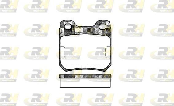 Roadhouse 2239.10 - Kit de plaquettes de frein, frein à disque cwaw.fr