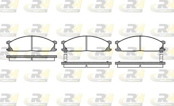 Roadhouse 2236.02 - Kit de plaquettes de frein, frein à disque cwaw.fr