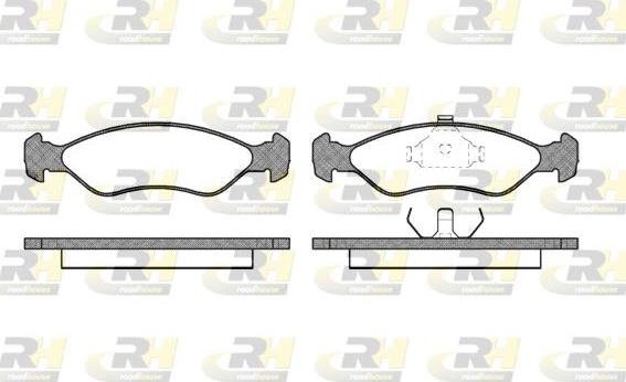 Roadhouse 2230.00 - Kit de plaquettes de frein, frein à disque cwaw.fr