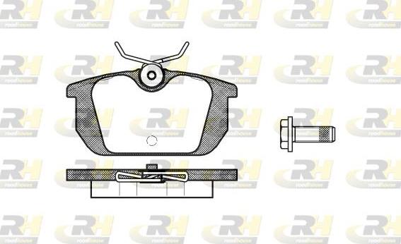 Roadhouse 2231.00 - Kit de plaquettes de frein, frein à disque cwaw.fr