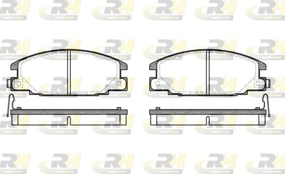 Roadhouse 2238.04 - Kit de plaquettes de frein, frein à disque cwaw.fr