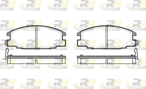 Roadhouse 2238.14 - Kit de plaquettes de frein, frein à disque cwaw.fr