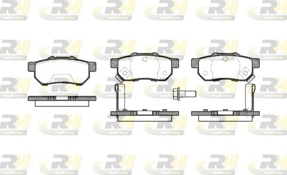 Roadhouse 2233.52 - Kit de plaquettes de frein, frein à disque cwaw.fr