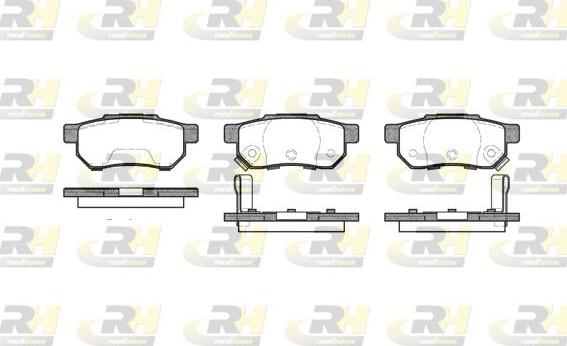 Roadhouse 2233.64 - Kit de plaquettes de frein, frein à disque cwaw.fr