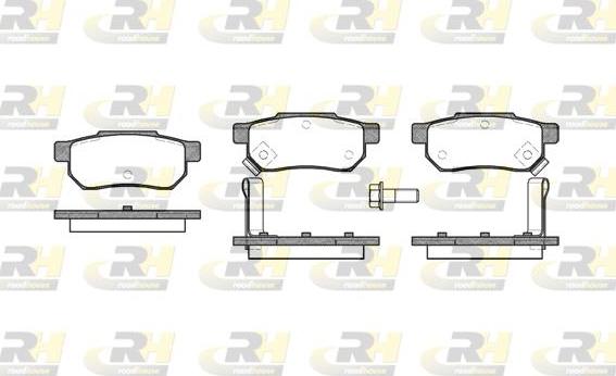 Roadhouse 2233.02 - Kit de plaquettes de frein, frein à disque cwaw.fr