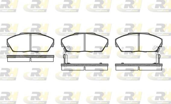 Roadhouse 2237.02 - Kit de plaquettes de frein, frein à disque cwaw.fr