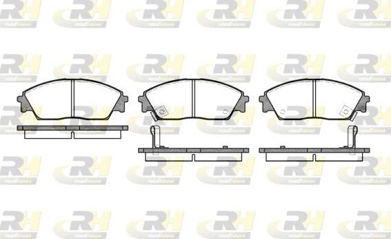 Roadhouse 2229.02 - Kit de plaquettes de frein, frein à disque cwaw.fr