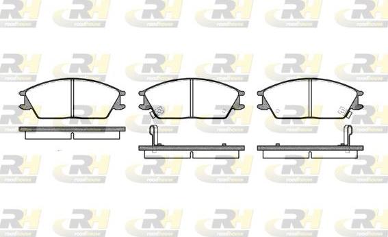 Roadhouse 2224.02 - Kit de plaquettes de frein, frein à disque cwaw.fr