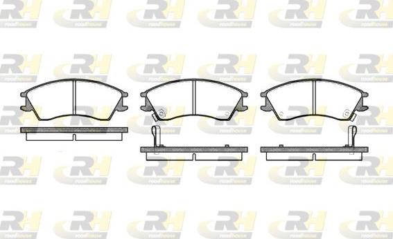 Roadhouse 2224.12 - Kit de plaquettes de frein, frein à disque cwaw.fr