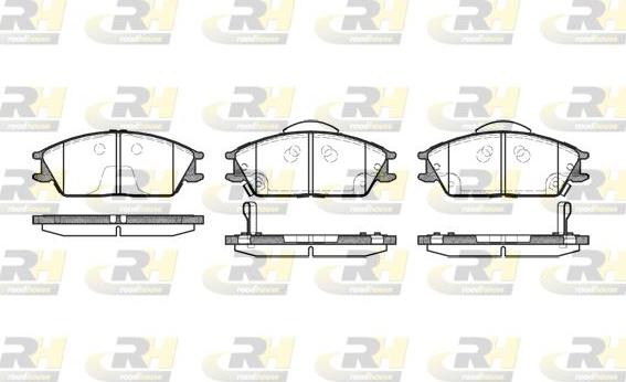 Roadhouse 2224.22 - Kit de plaquettes de frein, frein à disque cwaw.fr