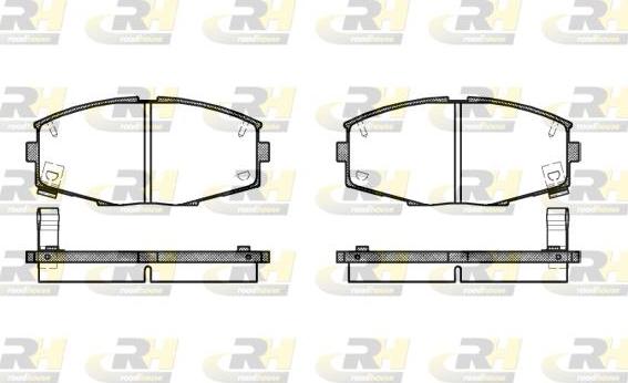 Roadhouse 2225.04 - Kit de plaquettes de frein, frein à disque cwaw.fr