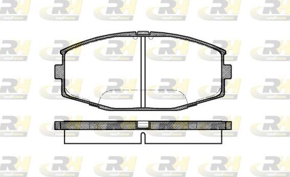 Roadhouse 2225.10 - Kit de plaquettes de frein, frein à disque cwaw.fr