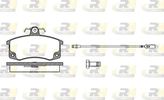 Roadhouse 2221.02 - Kit de plaquettes de frein, frein à disque cwaw.fr