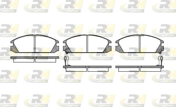 Roadhouse 2228.02 - Kit de plaquettes de frein, frein à disque cwaw.fr